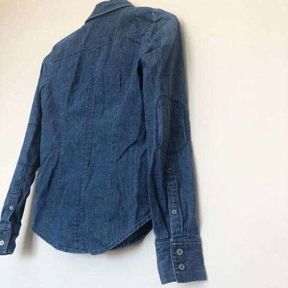 RACHEL Rachel Roy Denim Boyfriend Shirt - Picture 8 of 8